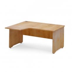 Rocada mesa de oficina serie work con forma de L izquierda 180x120 roble/ blanco