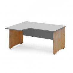 Rocada mesa de oficina serie work con forma de L izquierda 180x120 roble/haya