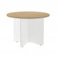 rocada-mesa-de-reuniones-redonda-100cm-de-diametro-altura-74cm-color-pata-blanca-tablero-roble