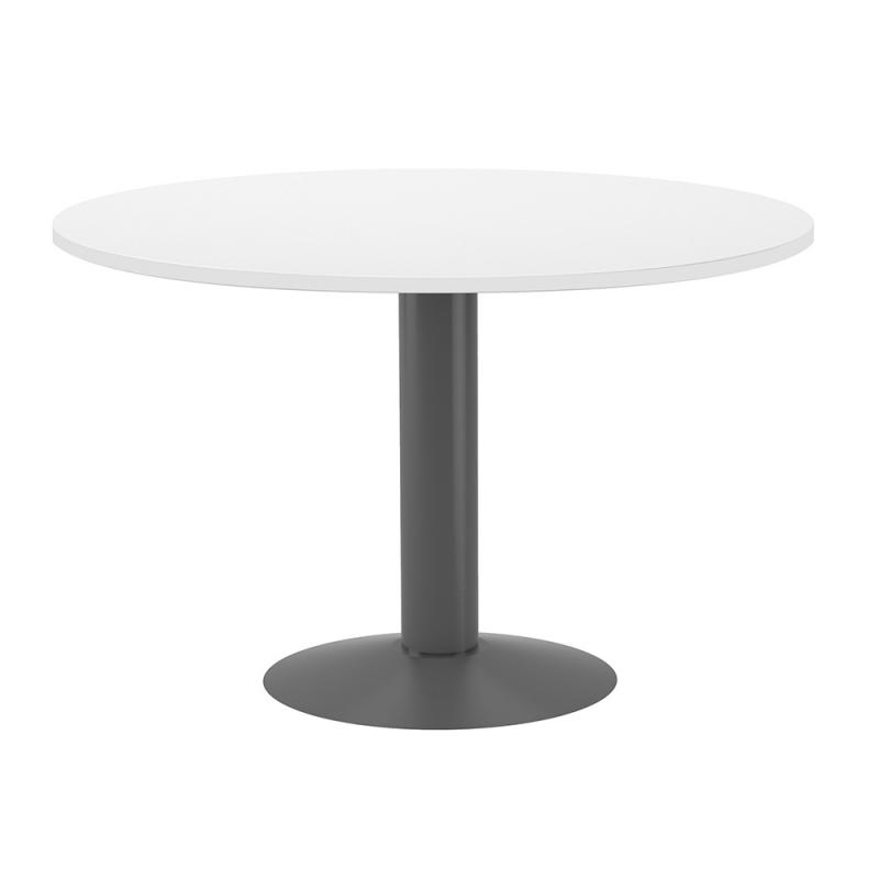 rocada-mesa-de-reuniones-redonda-120cm-de-diametro-altura-74cm-color-pata-metalica-antracita-tablero-blanco