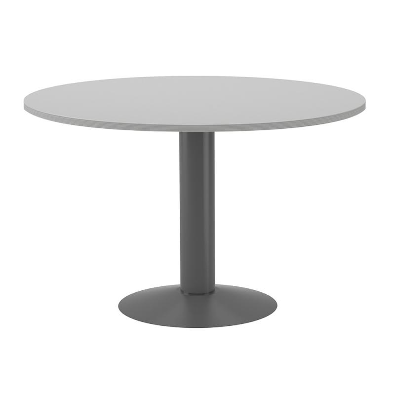 rocada-mesa-de-reuniones-redonda-120cm-de-diametro-altura-74cm-color-pata-metalica-antracita-tablero-gris