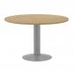 rocada-mesa-de-reuniones-redonda-120cm-de-diametro-altura-74cm-color-pata-metalica-gris-tablero-roble