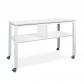 Rocada mesa executive 2 niveles 160x80 blanco/blanco (altura 100cm)