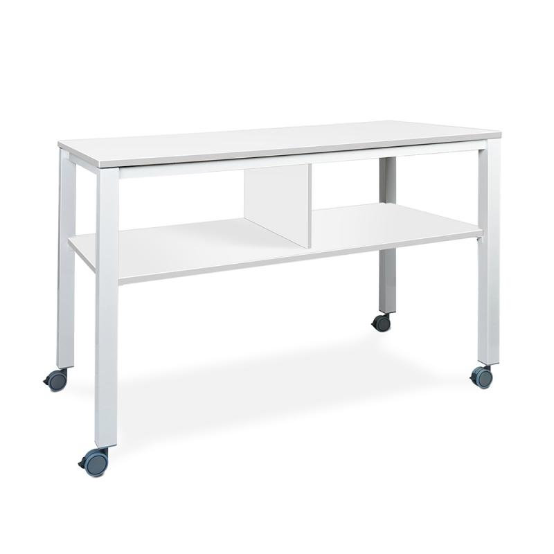 Rocada mesa executive 2 niveles 160x80 blanco/blanco (altura 100cm)