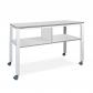 Rocada mesa executive 2 niveles 160x80 blanco/gris (altura 100cm)