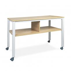 Rocada mesa executive 2 niveles 160x80 blanco/haya (altura 100cm). DISPONIBLE EN DISTINTOS ACABADOS. CONSÚLTANOS TODAS LAS OPCIONES DISPONIBLES.