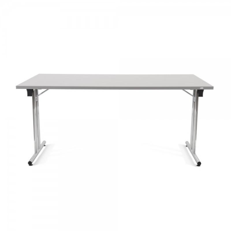 Rocada Mesa Plegable 160x72x80 cromado/gris