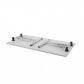 Rocada Mesa Plegable 160x72x80 cromado/gris
