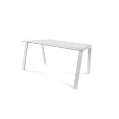 Rocada mesa serie blanca 140x80 blanco / cristal