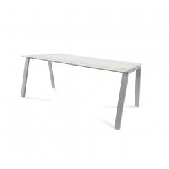 Rocada mesa serie blanca 180x80 alum / cristal