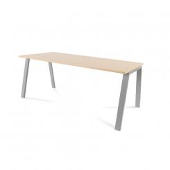 Rocada mesa serie blanca 180x80 alum / haya
