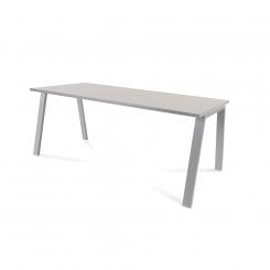 Rocada mesa serie blanca 180x80 aluminio / gris