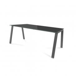 Rocada mesa serie blanca 180x80 blanco/cris negro