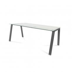 Rocada mesa serie blanca 180x80 blanco / cristal
