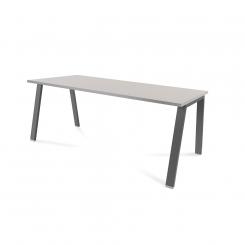 Rocada mesa serie blanca 180x80 blanco / gris