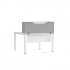 Rocada modulo recepción altillo 100cm gris / gris. medidas 100x40x30cm. (mesa no incluida en el precio, se compra aparte)