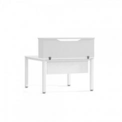 Rocada modulo recepción altillo 120cm blanco / blanco. medidas 120x40x30cm. (mesa no incluida en el precio, se compra aparte). DISPONIBLE EN DISTINTOS ACABADOS. CONSÚLTANOS TODAS LAS OPCIONES DISPONIBLES.
