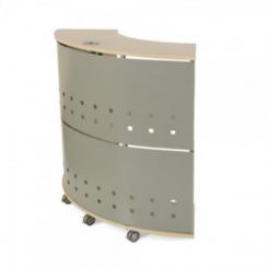 Rocada mostrador recepción semicircular haya. Medidas 125x106x38cm ( largo x alto x profundidad)