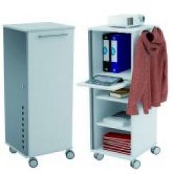 ROCADA Mueble Móvil Multifuncional Caddy Con Estantes Color Gris