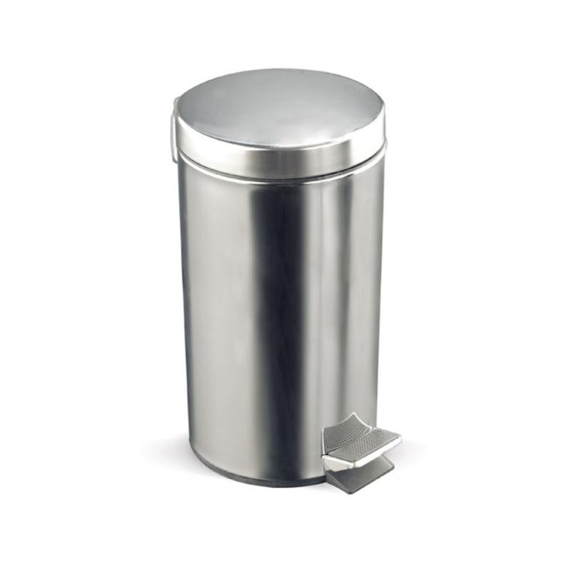 ROCADA Pack Papelera Con Pedal Inoxidable De 3L (6U)