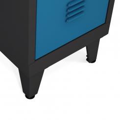 ROCADA Pies soldados para taquillas Con Niveladores Ral 9005