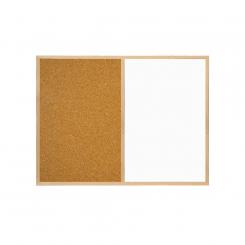 ROCADA Pizarra Combo: Mitad Corcho Natural - Mitad Melamina 60X40 (10Uni)