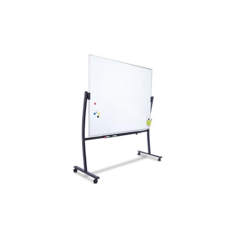 Rocada pizarra lacada de doble cara con soporte volteable curve 90x120cm