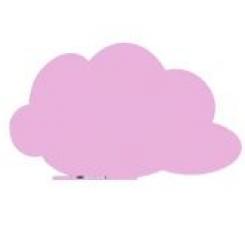 Rocada pizarra skinshape con forma cloud 75x115cm color rosa