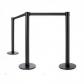 ROCADA Poste Divisorio Con 200Cm Cinta Negra (Pack 2 Uni)