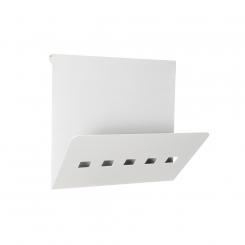 ROCADA Revistero Metálico Suspendido Para Mesa Stand Blanco