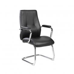 ROCADA Silla Confidente Imitación Piel Rd-985V22 Negro