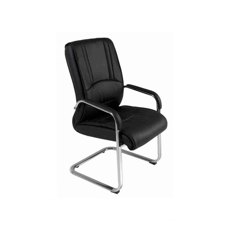 ROCADA Silla Confidente Imitacion Piel Rd-987 Negro Hasta Fin De Existencias