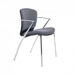 ROCADA Silla Confidente Rd-966/1 Gris Tela Ignifuga (Pack De 2 Unidades)