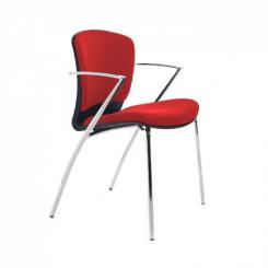 ROCADA Silla Confidente Rd-966/2 Rojo T.Ignifuga (Pack De 2 Unidades)