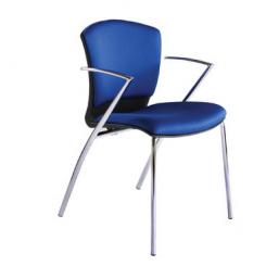 ROCADA Silla Confidente Rd-966/3 Azul Tela Ignifuga (Pack De 2 Unidades)