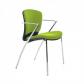 ROCADA Silla Confidente Rd-966/6 Verde Tela Ignifuga (Pack De 2 Unidades)