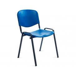 ROCADA Silla Confidente Respaldo Plastico Azul / Asiento Plastico Azul