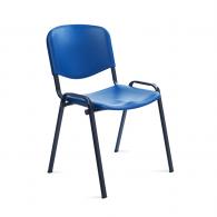 ROCADA Silla Confidente Respaldo Plastico Azul / Asiento Plastico Azul