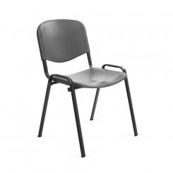 ROCADA Silla Confidente Respaldo Plastico Gris / Asiento Plastico Gris