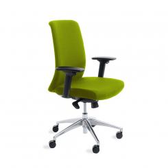 ROCADA Silla Dirección Rd944/6 Tapizado Verde, Con Brazos Regulables Incluidos