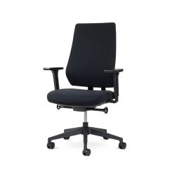 ROCADA Silla Oficina Rd-930/4 Negro Liso Ignifugo + Juego De Brazos Rd956