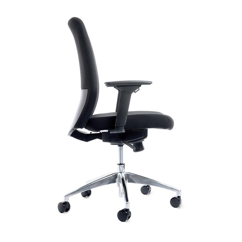 ROCADA Silla Oficina Rd939/4 Tapizado Negro Con Brazos Regulables Incluidos
