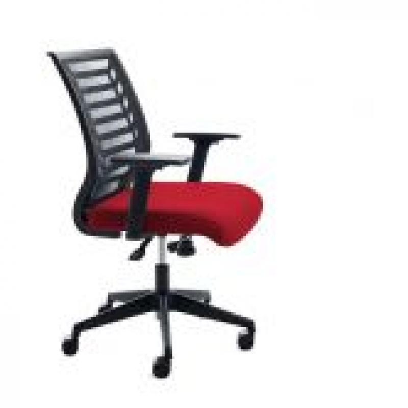 rocada-silla-ofiicina-respaldo-malla-negra-asiento-tapizado-rojo
