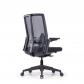 Rocada Silla Profesional Rilu25 respaldo malla con potente regulación lumbar asiento tapizado y regulación profundidad sincro 3 posiciones brazos 3D Negro