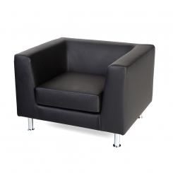 ROCADA Sofá Tres Plazas Negro