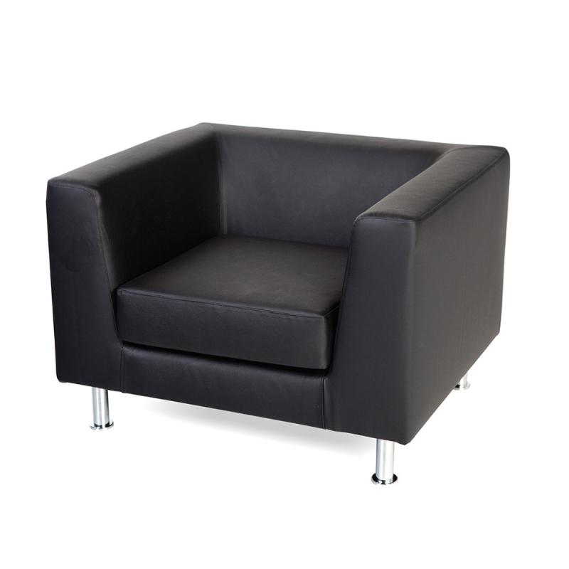 ROCADA Sofá Tres Plazas Negro