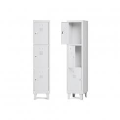Rocada taquilla 300 1 modulo 3 puertas cuerpo blanco RAL9003 + puertas blanco RAL9003
