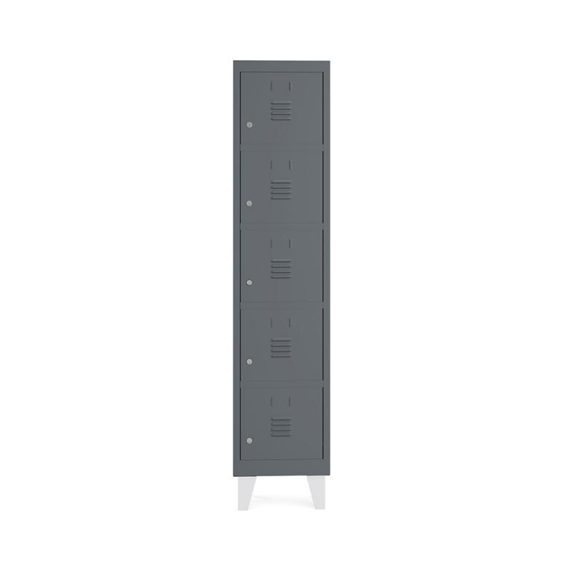 Rocada taquilla 300 1 modulo 3 puertas cuerpo gris oscuro RAL7016 + puertas gris oscuro RAL7016