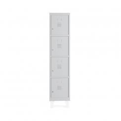Rocada taquilla 300 1 modulo 4 puertas cuerpo blanco RAL9010 + puertas blanco RAL9010