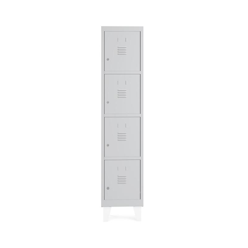 Rocada taquilla 300 1 modulo 4 puertas cuerpo blanco RAL9010 + puertas blanco RAL9010